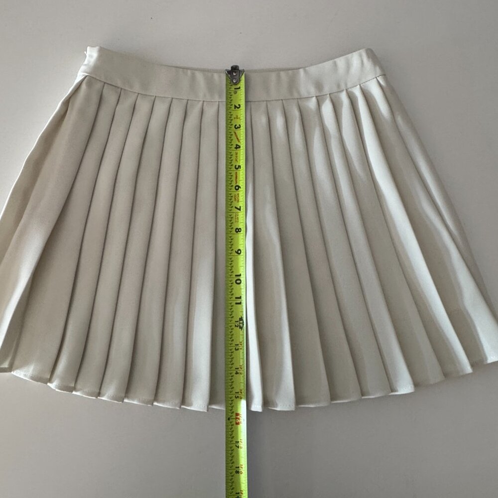 Commense Suit Waistcoat With Pleated Mini Skirt Set White NWT, Size M - Picture 10 of 16